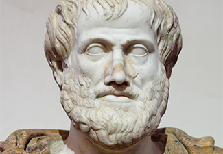 Head of Aristotle statue