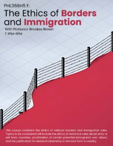 PHL366H5F The Ethics of Borders and Immigration