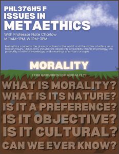 PHL376H5F Issues in Metaethics