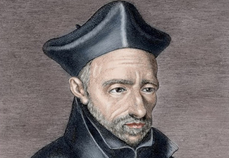 Color etching of the 16th-century philosopher Francisco Suárez.