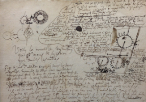 A manuscript of Gottfried Leibniz' work. 