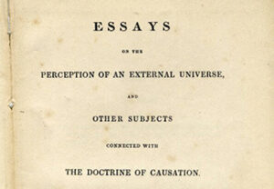 Detail of the title leaf of Mary Shepherd's "Essays on the Perception of an External Universe and Other Subjects Connected with the Doctrine of Causation," published in 1827.