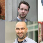 Head shots of, from top left to bottom right: Sara Aronowitz, Steven Coyne, Nilanjan Das, Eric Mathison, Reza Hadisi, Nathan Howard