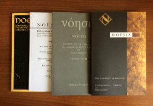 Covers of previous issues of Noesis journal