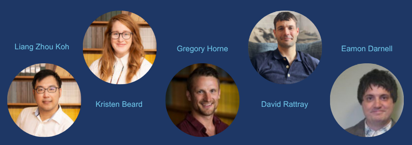 Images of five people