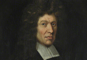 Dark painted portrait of the 17th-century philosopher and clergyman Ralph Cudworth