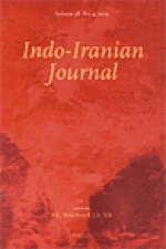 "Indo-Iranian Journal" by Hans Bakker.