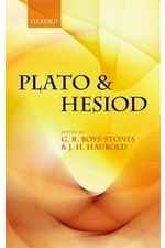 "Plato & Hesiod", edited by G.R. Boys-Stones and J.H. Haubold. Book cover includes yellow and orange abstract art.