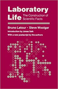 Cover of Bruno  Latour's book laboratory ife