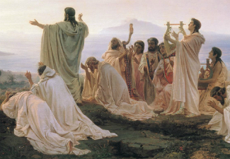Fyodor Bronnikov, Pythagoreans' Hymn to the Rising Sun, 1869, oil painting
