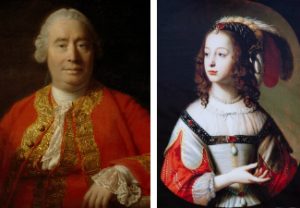 David Hume and Sophia of Hanover (portraits)