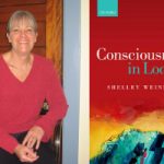 Image of Shelley Weinberg next to book cover.